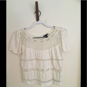 Ivory American Eagle boho top